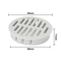 4Pcs Round Cabinet Air Duct Vent Plastic Louver Mesh Hole Plug Decoration Cover Wardrobe Grille Ventilation Systems 35/50mm