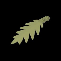 Gobricks GDS-1440 Plant,Tree Palm Leaf Small 8 x 3 compatible with lego 6148 children's Educational Building Blocks Technical