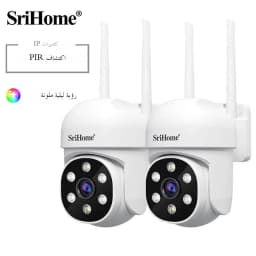 Srihome 2PCS 2MP PTZ WiFi Camera Person Detect Wireless CCTV Video Surveillance Camera Home Security Protection IP Cam