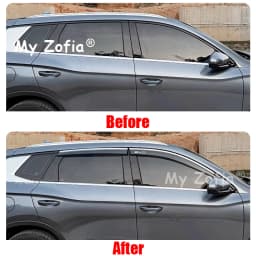 Car Rain Deflector For BYD Sealion 5 DM-i 2025 2026 Car Side Window Visor Rain Eyebrow Sun Shield Awning Guard Cover Accessories