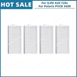 Compatible For ILIFE A20 T20s V3x / Polaris PVCR 3600 / G2 0926W / G2 0726W / G2 1226 Parts Accessories Filter Side Brush Mop