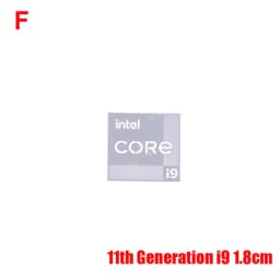 DIY Eleventh Generation 11th Generation Core I9 EVO I7 I5 Win10 Computer Sticker Notebook Label Laptop Metal Sticker
