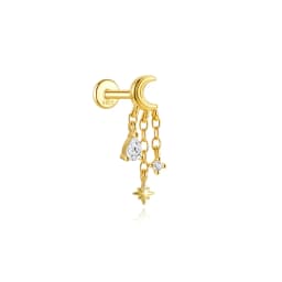 AIDE 1 Piece 925 Sterling Silver Spare Parts Chains Part For Stud Earring Piercing Hoops Drop Earring Women Fine Jewelry Gift