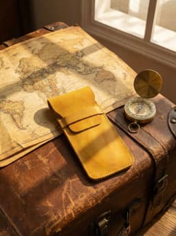 Cowhide Pen Case Holder Handmade Fountain Multi Pens Pouch Vegetable tanned leather Simple Pen Protective Sleeve Cover