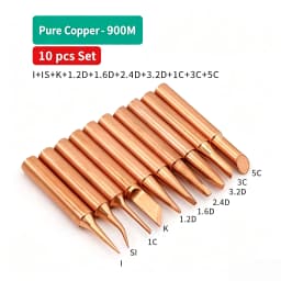 Original Soldering Iron Tip Pure Copper 900M Soldering Iron Head Set Inside Hot Bare Copper Electric Soldering Iron Welding Tool