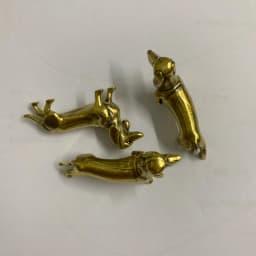 Statue Ornaments, 1pc Brass Dachshund Home Study Decoration Ornaments.