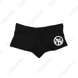 2026 Spring Summer Women's Gothic Mini Shorts Sexy Slim Casual Print Color-Blocked Hot Pants Emo Grunge Punk Y2K Hotties Bottoms