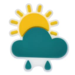 New Arrivals 1Pcs Cute Weather Clouds PVC Shoe Charms for Crocs Accessories Charms Decoration Party Favor Gifts