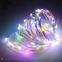 1M 2M Copper Wire LED String lights Holiday lighting Fairy Garland For Christmas Tree Wedding Party Decoration