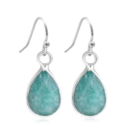 Waterdrop Natural Stone Dangle Labradorite Earrings for Women Newly Designed Female Daily Wear Wholesale Dropshiping
