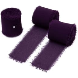 5 Meters Hand Torn Edge Chiffon Ribbon Wedding Hold Flower Tassel Ribbon Bow Decoration Snow Silk Fabric Strip