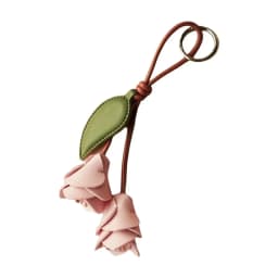 Multi-color Purple Pu Leather Flower Pendant Hanger Lavender Pu Flower Keychain Weave Fashion Bag Charm Car Keyring