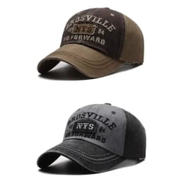 European and American Washed Denim Made Old Curved Brim Cap Alphabet Embroidered Baseball Capoutdoor Sunshade Sun Protection Hat