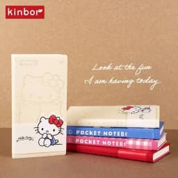 Knibor A7 Portable Pocket Grid Notebook Kinbor Mini Planners Hand Journal Kawaii Small Notepad Travel Diary Student Stationery