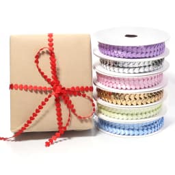 20yards/Roll 0.8 cm Wide Heart-Shaped Floral Pattern Gift Ribbon Suitable for Apparel Decoration Valentine's Day Packaging