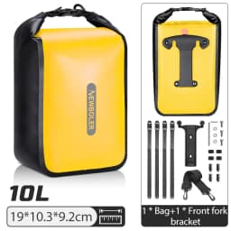 NEWBOLER 10L Large Capacity Bicycle Bag Waterproof Electric Hunting Bike Bag Bike Quick Release Fork Bag Bike Rear Seat Bag