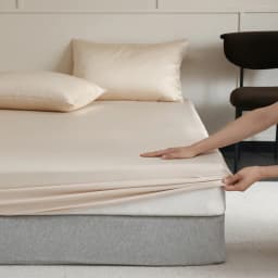 Natural 100% Mulberry Silk Fitted Sheet Luxury Mattress Cover Single Double King Queen Size High End Bed Cover Customized Size