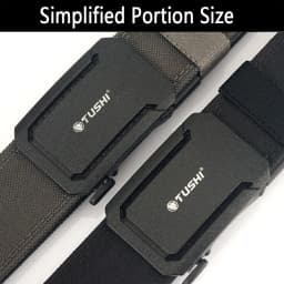 TUSHI Brand 4.3 Wide Thickened Gun Hanging Double-Layer Nylon Cloth Belt Versatile Outdoor Tactical Automatic Buckle Men's Belt