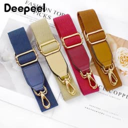 1Pc Deepeel 3.8cm Canvas Cotton Bag Shoulder Strap 80-130cm Adjust Webbing Handbag Crossbody Replacement Bags Straps Accessory
