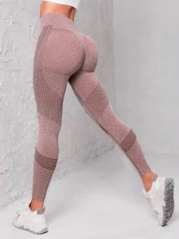 Elastic High Waist Leggings Women Knitted Solid Tights Seamless Butt Lift Fitness Yoga Fashion Skinnly Gym Sports Leggings