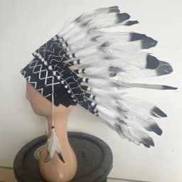 American Chief Indian Native Feather Headdress Decoration Prop for Celebrations Carnivals Themed Party Dance Show Halloween