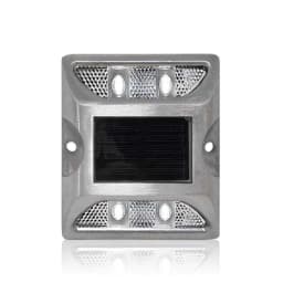 Solar Powered Aluminum Road Stud IP68 Waterproof Raised Pavement Marker Cat Eye Road Studs