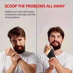 Adjustable Gloves Brace for Women & Men Support Wrap Strap Hand Carpal Tunnel Brace Fitness Suitable Both Right Left Hand