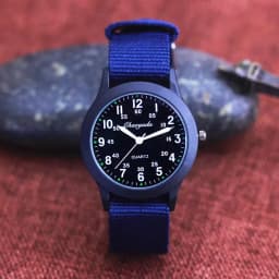 Chaoyada Brand Boys Men Students Learning Time Quartz Watches Girls Water Resistant Gifts Clock Kids Canvas Fashion Wristwatches