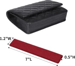 Purse WOC Base Shaper, Felt Base Shaper Saver and Insert for Wallet on Chain Bags Handbag woc Bag Base Shaper Black and Red