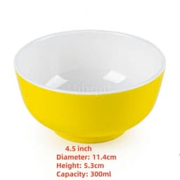4.5 5 inch 2 10 pcs set Break resistant Melamine Bowl Thickened Flower Rice Soup Snack Bowl Plastic Food Tableware Chinese Bowls