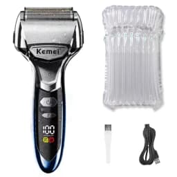 Kemei 5 Blade Electric Shaver For Men Face Beard Wet Dry Electric Razor Rechargeable Shaving Machine Washable