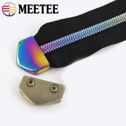 5/10Pcs Deepeel 12-25mm Zipper Tail Clip Buckles Metal Zip End Stopper with Screw Zips Repair Kits DIY Bag Hardware Accessories