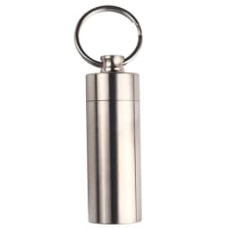 Stainless Steel Waterproof Pill Bottle Mini Pill Box Portable Pill Bottle Sealed Warehouse Outdoor Portable Equipment