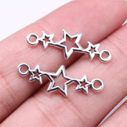 20pcs Earring Making Charms Findings Geometric Connector Charms For Earring Making Bracelet Making