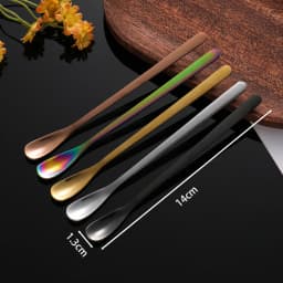 2pcs Stainless Steel Craft Spoon for Extracting Craft Mica Powder Pigment Sequin DIY Resin Casting Molds Jewelry Casting Tools