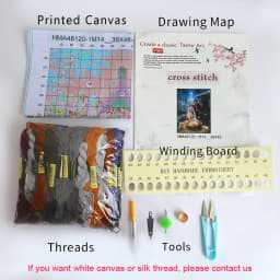Famous Artist Van Gogh Starry Sky Iris Flower Sunrise Landscape DIY 11CT Cross Stitch Embroidery Kits Sale