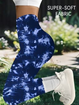 Super Soft High Waisted Tie Dye Leggings for Women Yoga Running Gym Workout Athletic Tights Gym Fitness