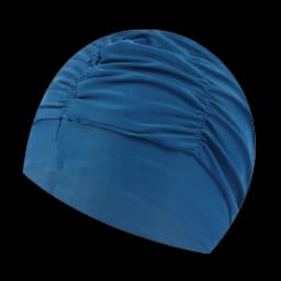 New Solid Color Long Hair Women Men Swim Pool Seaside Water Sports Elastic Pleated Nylon Fabric Bathing Swimming Caps Hat Turban