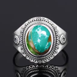 S925 Silver Ring Big Oval 8*10MM Natural Moonstone Turquoise Lapis Tiger Eye Rings for Women Gifts Fine Jewelry