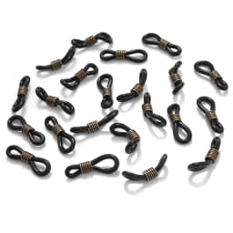 50Pcs Eyeglasses Ear Hook Connector Spectacles Chain Glasses Retainer Ends Rope Cord Holder Strap Retainer End Loop Findings