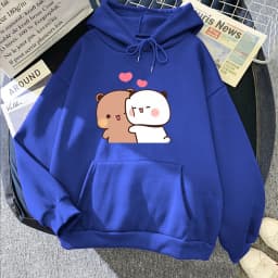 2025 Spring and Autumn New Fabric and Dudu Anime Cute Hoodie Spring and Autumn Couple Casual Long Sleeve Hoodie