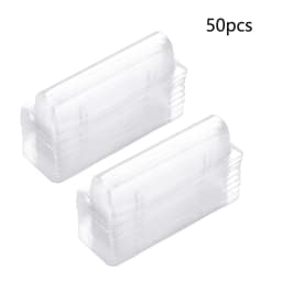 50Pcs Plastic Dome Lip Balm Money Card Holder Clear Cash Pouch Plastic Cards Domes Lip Balm Window Holder For Money Cash