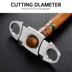 3-pack Cigar Case Portable Leather Holder Box Storage with Stainless Steel Sharp Cigar Cutter Luxury Smoking Accessories CH-24FA