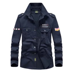 Spring Autumn Men Long Sleeve Cargo Polo Shirt Men Casual Fashion Cotton Shirt Men Tactic Military Embroidery Tops Plus Size 6XL