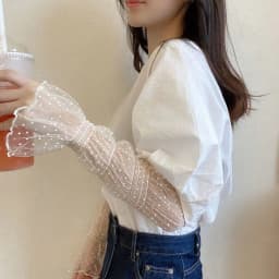 Summer Sunscreen Sleeves Shade for Women Polka Dot Lace UV Thin Breathable Oversleeves Cycling Driving Fingerless Sleeves