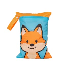 Babyshow 1PC Washable Wet Dry Bag Wetbag for Baby Diapers Nappies Waterproof Reusable Diaper Bag with Two Zippers 25cmx35cm