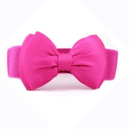 Solid Color Bow Women Belt Elegant Wide Elastic Waist Belt Ladies Sweater Dress Coat Decor Waistband Cummerbunds