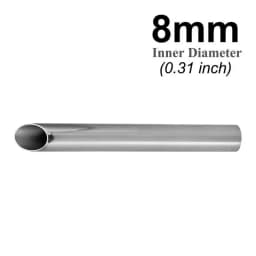 Body Piercing Tool Piercing Receiving Tube 1Pcs Stainless Steel for Ear Navel Tongue Piercing Work