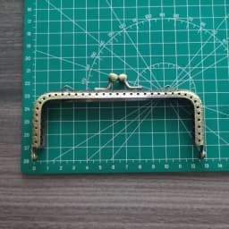 10pcst DIY 8.5 10.5 12.5 Cm Elegant Press Antique Bronze Square Metal Purse Frame Handle For Bag Sewing Craft Tailor Sewer
