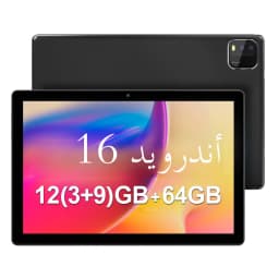 2026 Model Tablet | Brand New Android 16 | 10.0-inch Display | 12GB (3GB+9GB Virtual) RAM + 64GB ROM | Dual Cameras | 6,000mAh